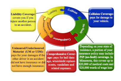 Chart that shows how different insurance policies operate